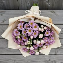 Букет цветов из:  Розы и Хризантемы в Суханово