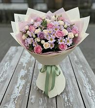 Букет цветов из:  Розы и Хризантемы в Суханово