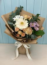 Букет цветов из:  Герберы и Хризантемы в Суханово