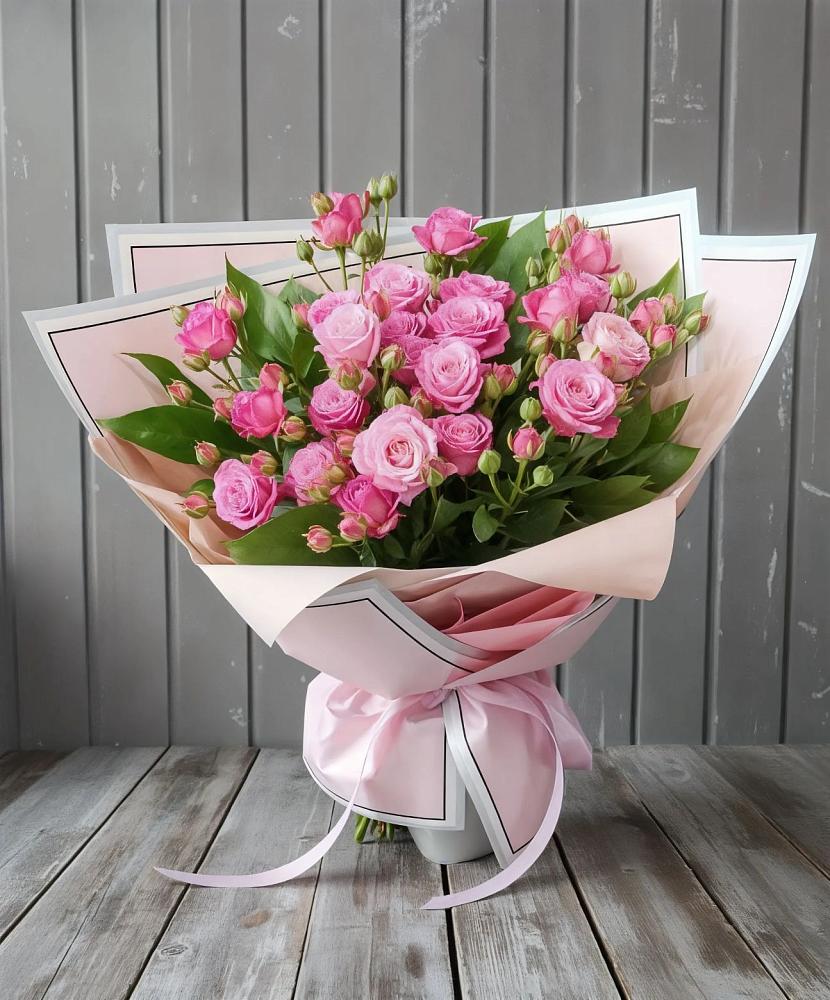 Букет Розовый кустик в Суханово