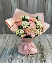 Букет цветов из:  Гвоздики, Розы и Хризантемы #REPLACE_PRED# Суханово