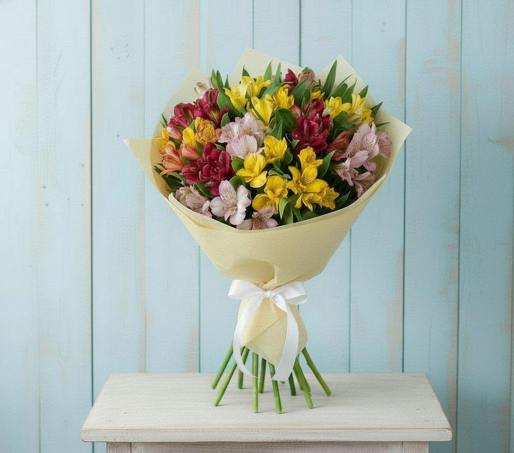 Букет цветов из: Альстромерии в Суханово